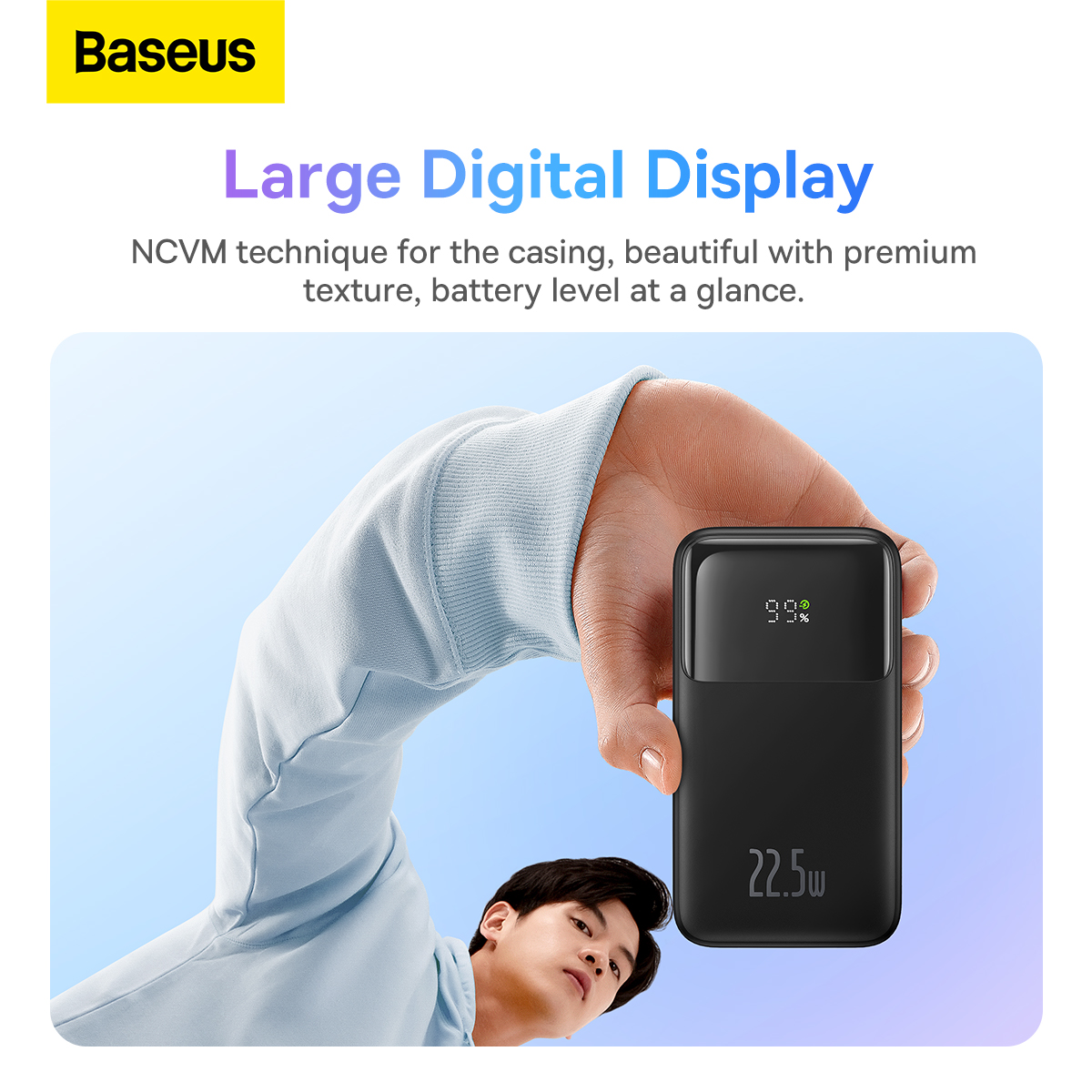 Внешний аккумулятор Baseus Comet Series Dual-Cable Digital Display Fast  Charge Power Bank 20000mAh 22.5W