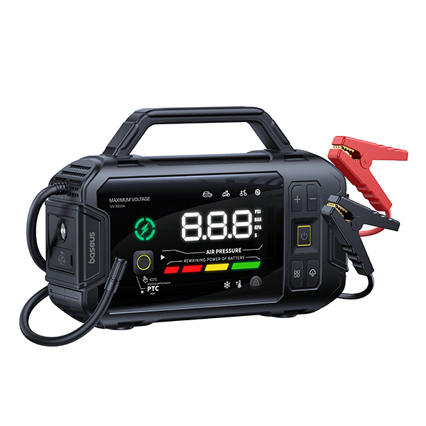 Стартер (Пусковое устройство для авто) DB-Baseus PrimeTrip VJ1 4-в-1 3000A Чёрный (C0119901)