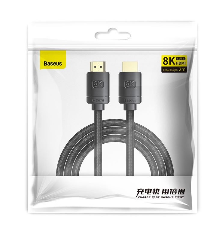 Câble adaptateur Baseus High Definition Series USB Type C – HDMI 2.0 4K  60Hz 1m WKGQ010001 – Noir – EAS CI
