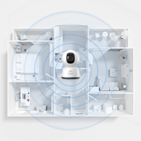 Камера домашняя Baseus Security P1 Lite Indoor Camera 2K EU Белая (S0TV002132)