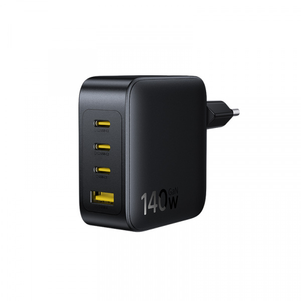 Сетевое зарядное  устройство Baseus EnerFill FH11 GaN Fast Charger 3C+U 140W EU Чёрный (E0121J00) 