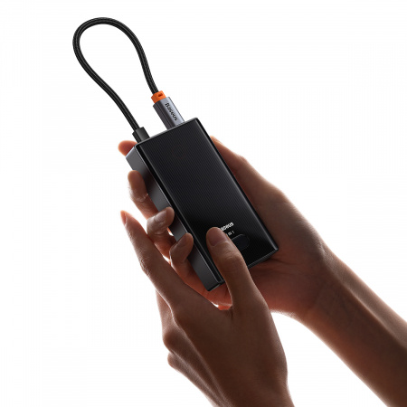 Хаб Baseus PioneerJoy 4-Port Type-C HUB Adapter (Type-C - USB3.0*4) Серый (WKYY030013)