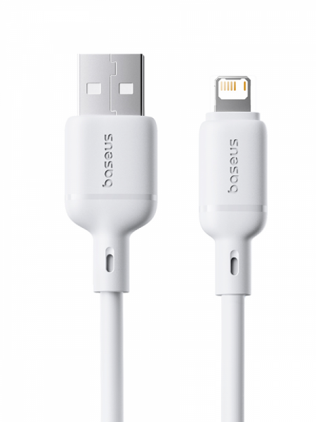Кабель OS-Baseus Silky Series Fast Charging Cable USB - Lightning 2.4A 1м Белый (P10377702213-00)