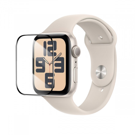 Защитная плёнка-стекло Baseus NanoCrystal Full Coverage Curved ScreenCrystal Tempered Glass Screen Protector 41мм для AP Watch 7/8/9 (P6001510C201-02)