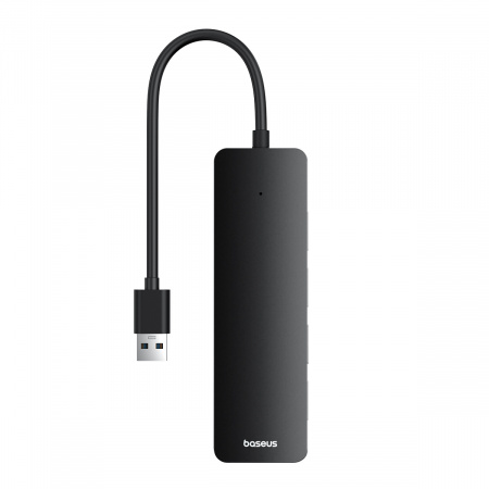 Хаб Baseus UltraJoy Series 4-Port  HUB Lite провод 15cm черный（USBA to USB3.0*4）(B0005280B111-00)