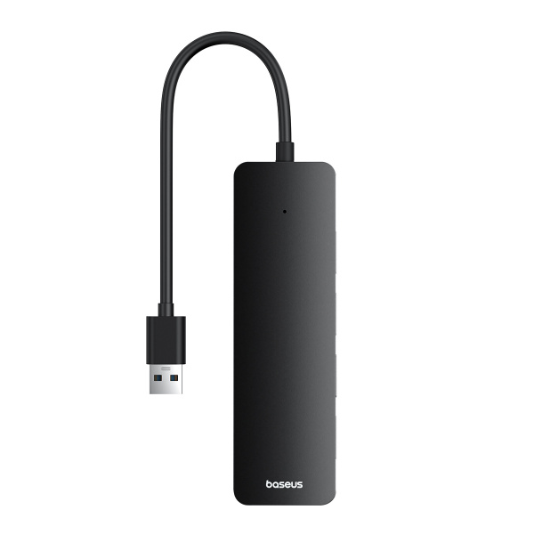 Хаб Baseus UltraJoy Series 4-Port  HUB Lite провод 15cm черный（USBA to USB3.0*4）(B0005280B111-00)