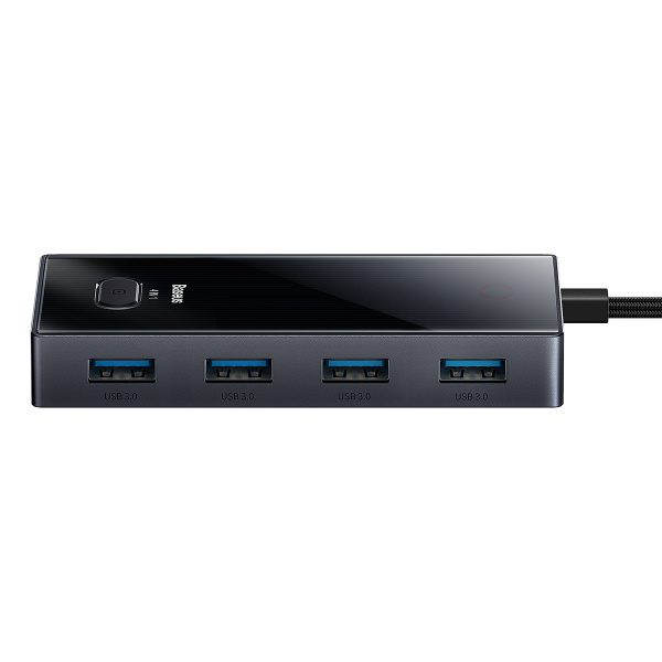 Хаб Baseus PioneerJoy 4-Port Type-C HUB Adapter (Type-C - USB3.0*4) Серый (WKYY030013)