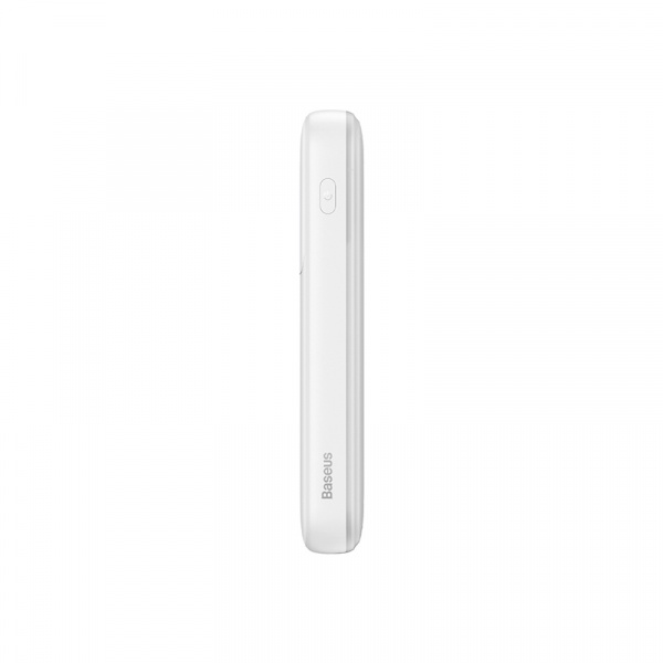 Внешний аккумулятор Baseus Comet Series с двойным кабелем и цифровым дисплеем, 10000 mAh, 22.5 W White (PPMD020002)