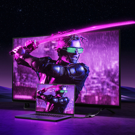 HDMI-переключатель Baseus AirJoy 2-в-1 двухсторонний 4K 60 Гц (B01331105111-00) черный