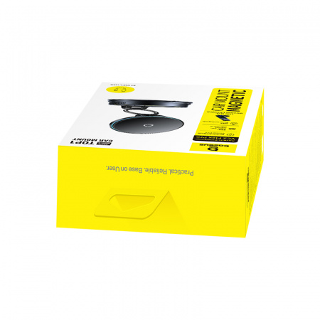 Автомобильный магнитный держатель с беспроводной зарядкой Baseus PrimeTrip VC2 Flex Pro Magnetic Wireless Car Charger Mount Suction Cup Version Чёрный (C0013F01)