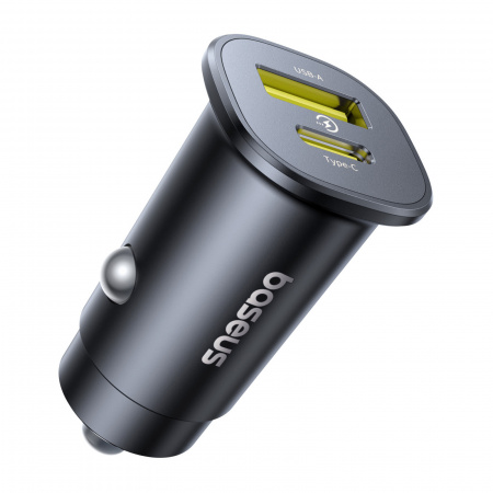 Автомобильное зарядное устройство Baseus GoTrip Car Charger C+U 30Вт Чёрный (C00072300123-00)