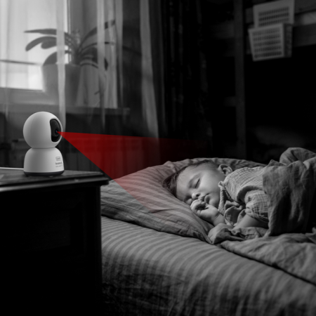 Камера домашняя Baseus Security P1 Lite Indoor Camera 2K EU Белая (S0TV002132)