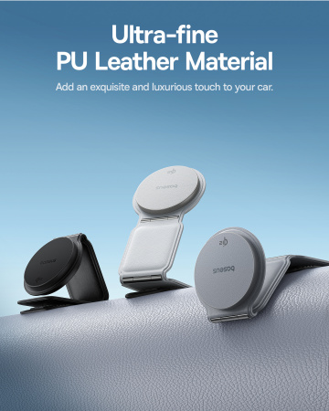 Автомобильное беспроводное магнитное зарядное устройство Baseus PrimeTrip Series C02 Mega Magnetic Wireless Charging Car Mount Stick-on Version (C40169003111-00) Чёрное 