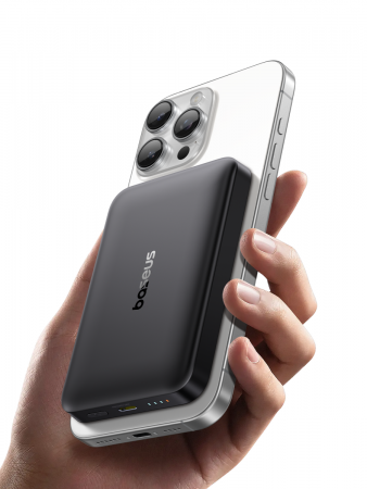 Повербанк Baseus EnerFill FM12 Qi2 Magnetic 10000mAh 22.5W Чёрный (кабель в комплекте USB-C - USB-C 30см) (E0028500)