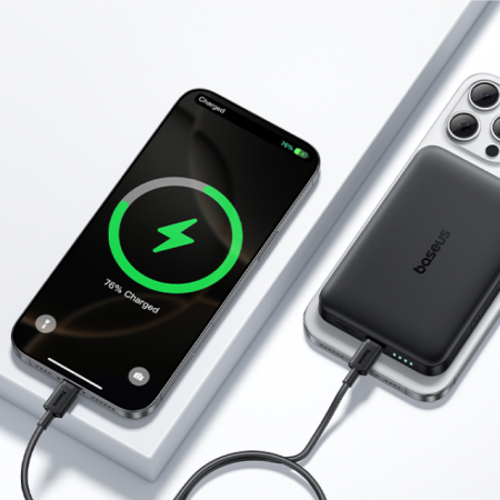 Повербанк Baseus EnerFill FM12 Qi2 Magnetic 10000mAh 22.5W Чёрный (кабель в комплекте USB-C - USB-C 30см) (E0028500)