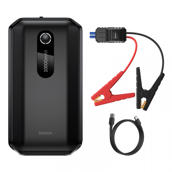 Стартер (Пусковое устройство для авто) Baseus Super Energy Air Car Jump Starter (10000mAh,Peakcurrent 1000A) (CGNL020101) Чёрное
