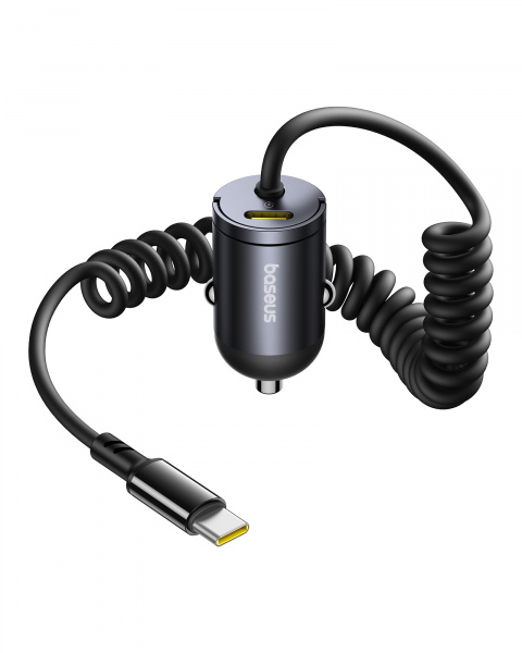 Автомобильное зарядное устройство Baseus Tiny Star Mini Car Charger Type-C + Type-C 30W (C00035001121-00) Чёрное Автомобильное зарядное устройство Baseus Tiny Star Mini Car Charger Type-C + Type-C 30W (C00035001121-00) Чёрное