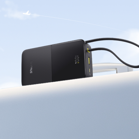 Повербанк Baseus EnerFill FC51 Bipow2 Pro Digital Display со встроенным кабеле 20000mAh 22.5W Чёрный (E0027701)