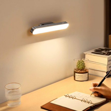 Лампа с магнитным креплением Baseus Magnetic Stepless Dimming Charging Desk Lamp - серая (DGXC-C0G)