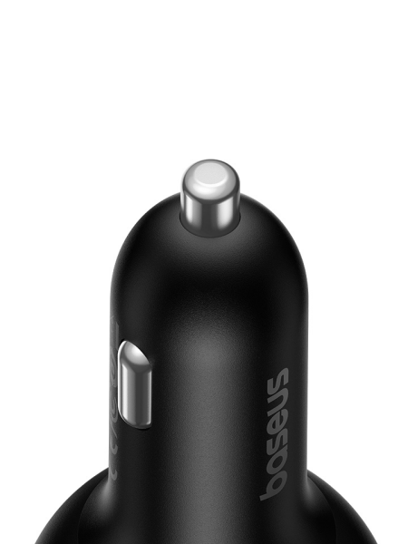 Автомобильное зарядное устройство Baseus Multi-Port Fast Charge Car Charger 2xType-C+USB 152.5W (кабель Type-C - Type-C 100W (20V/5A) 1м в комплекте) Чёрное (C00036101111-00)   Автомобильное зарядное устройство Baseus Multi-Port Fast Charge Car Charger 2xType-C+USB 152.5W (кабель Type-C - Type-C 100W (20V/5A) 1м в комплекте) Чёрное (C00036101111-00)