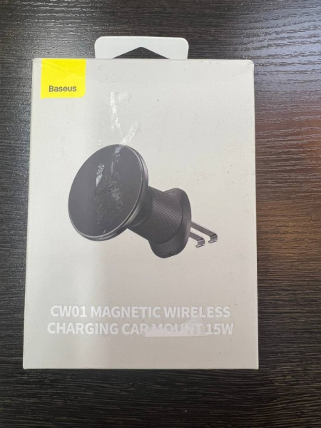УЦЕНКА Автомобильное беспроводное магнитное зарядное устройство Baseus CW01 Magnetic Wireless Charging Car Mount Air Vent Version 15W (C40141001111-00) Черное Повреждена коробка УЦЕНКА Автомобильное беспроводное магнитное зарядное устройство Baseus CW01 Magnetic Wireless Charging Car Mount Air Vent Version 15W (C40141001111-00) Черное Повреждена коробка