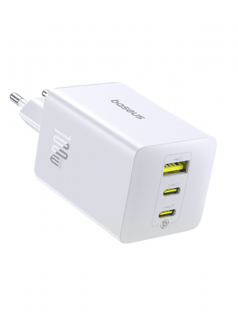 Сетевое зарядное устройство Baseus EnerFill FE11 Fast Charger 2C+U 100W EU Белый (P10182102213-00)