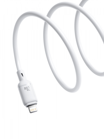 Кабель OS-Baseus Silky Series Fast Charging Cable Type-C - Lightning 20W 1м Белый (P10377700213-00) 
