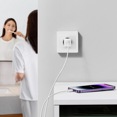 Сетевое зарядное устройство Baseus GaN5 (mini) 1C 30W + Кабель USB-C - USB-C Чёрный (P10110902113-00)