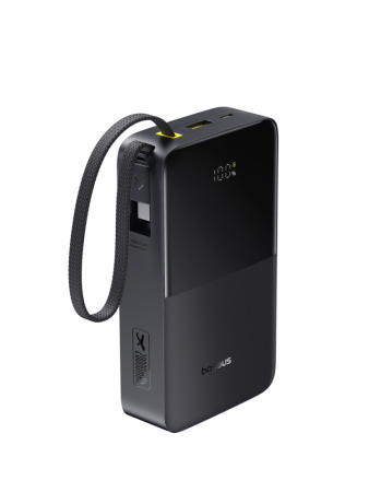 Повербанк Baseus EnerFill FC51 Bipow2 Pro Digital Display со встроенным кабеле 20000mAh 22.5W Чёрный (E0027701)