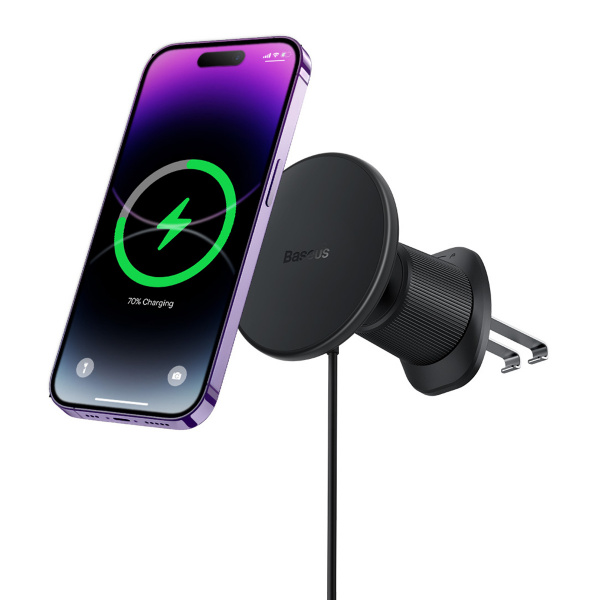 Автомобильное беспроводное магнитное зарядное устройство Baseus CW01 Magnetic Wireless Charging Car Mount 40W (Wireless Charging 15W+Tpye-C 25W) Claw Editon (C40141000111-00) Черный Автомобильное беспроводное магнитное зарядное устройство Baseus CW01 Magnetic Wireless Charging Car Mount 40W (Wireless Charging 15W+Tpye-C 25W) Claw Editon (C40141000111-00) Черный