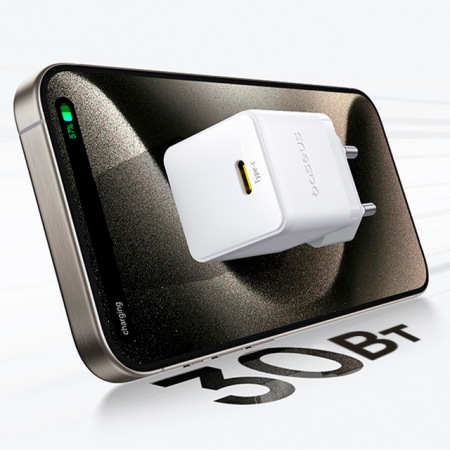 Сетевое зарядное устройство Baseus Palm Fast Charger 1C 30W EU Чёрный (в комплекте кабель Type-C - Type-C 60W(20V/3A) 1м) (P10111605113-01)