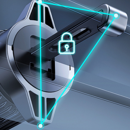 Автомобильное магнитное зарядное устройство Baseus PrimeTrip VC1 Pro Magnetic Wireless Charging Car Mount Qi2 Air Vent Version (C40169009123-00) Чёрное