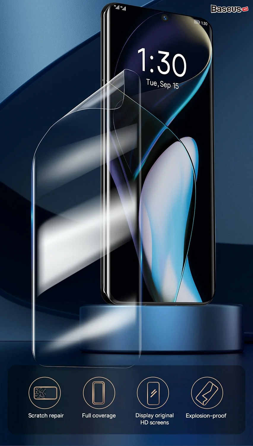 Защитная пленка Baseus 0.15mm Full-screen Curved Surface Water Gel Protector для Honor 60 (2pcs/pack+Pasting Artifactl) Transparent (SGSL000502)