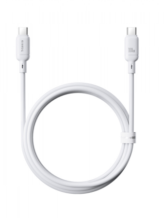 Кабель OS-Baseus Silky Series Fast Charging Cable Type-C - Type-C 100W 1м Белый (P10377704213-00)