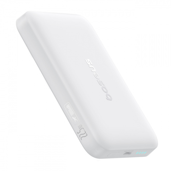 Повербанк Baseus EnerFill FM11 Ultra-Mini Magnetic 10000mAh 22.5W Белый (в комплекте Type-C - Type-C кабель 30см) (P1008210E213-00)