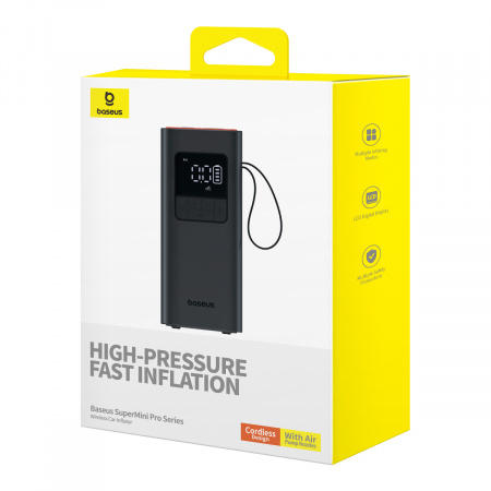 Беспроводной насос (компрессор) Baseus SuperMini Pro Series Wireless Car Inflator Черный (C11159300111-00) Беспроводной насос (компрессор) Baseus SuperMini Pro Series Wireless Car Inflator Черный (C11159300111-00)