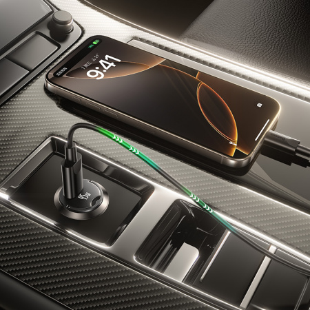Автомобильное зарядное устройство Baseus PrimeTrip VP2 Car Charger 45W (кабель в комплекте USB-C - USB-C 60W (20V/3A), 1м) Чёрный (C0206800)