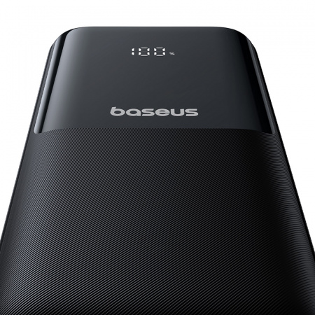 Внешний аккумулятор Baseus Lipow Dual-Cable Power Bank with Digital Display 20000mAh 22.5W (Кабель USB-A - USB-C 20 см)Черный (P10079102123-00)