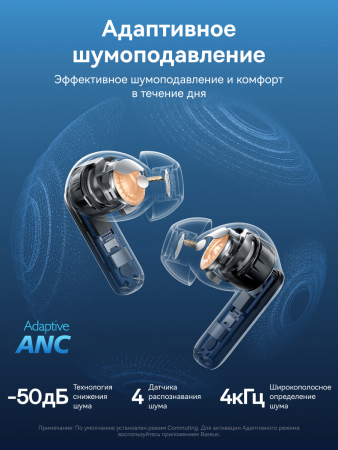 Наушники OS-Baseus Bass BP1 Pro In-Ear True Wireless Earbuds Чёрный (A0010504)