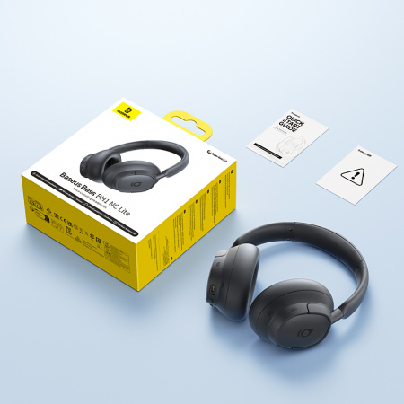 Беспроводные наушники Baseus Bass BH1 NC Lite Wireless Noise-Cancelling Headphones Серый (A0203E00)