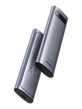 SSD Бокс Baseus FlyJoy Series SSD Enclosure(M.2 NVMe and SATA) Серый (B00760600811-02)