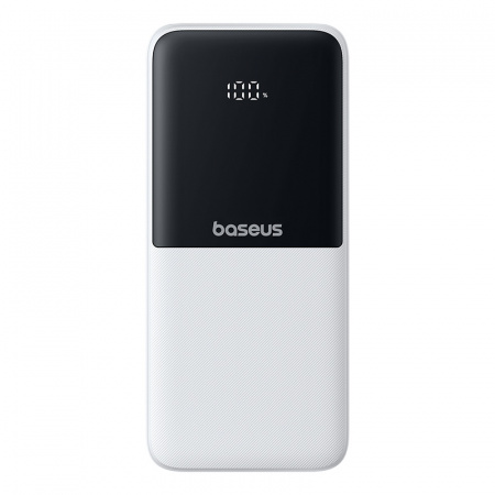 Повербанк Baseus Lipow Dual-Cable 10000mAh 22.5W Белый (в комплекте USB-A t- USB-C кабель 0.2м) (P10079101213-00)