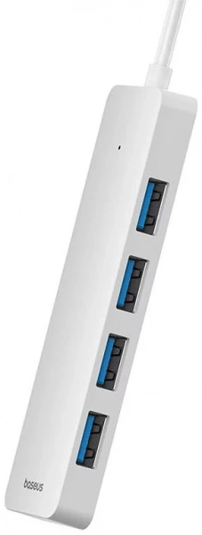 Хаб концентратор Baseus UltraJoy Series 4-Port HUB Lite 150см Moon White (USB-A - USB3.0*4) B0005280B211-03