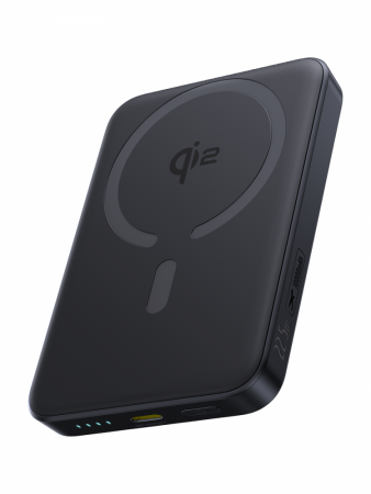 Повербанк Baseus EnerFill FM12 Qi2 Magnetic 10000mAh 22.5W Чёрный (кабель в комплекте USB-C - USB-C 30см) (E0028500)