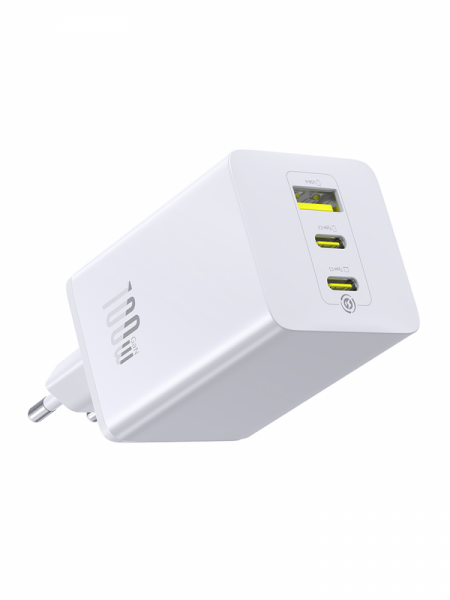 Сетевое зарядное устройство Baseus EnerFill FE11 Fast Charger 2C+U 100W EU Белый (P10182102213-00)
