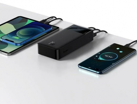 Внешний аккумулятор Baseus Bipow Digital Display Power bank 30000mAh 15W Чёрный (PPDML-K01, PPBD050201)