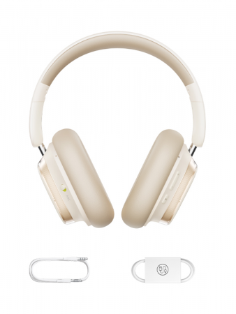 Наушники OS-Baseus Bowie H1s Noise-Cancellation Wireless Headphones Белый (A00075301223-00)