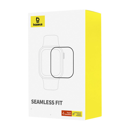 Защитная плёнка-стекло Baseus NanoCrystal Series Full-Coverage Curved-Screen Crystal Tempered Glass Screen Protector 45мм для AP Watch 7/8/9 (P6001510C201-03)