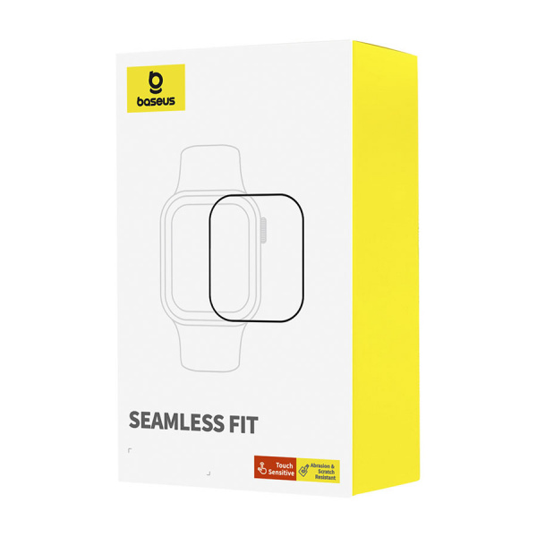 Защитная плёнка-стекло Baseus NanoCrystal Series Full-Coverage Curved-Screen Crystal Tempered Glass Screen Protector 45мм для AP Watch 7/8/9 (P6001510C201-03)