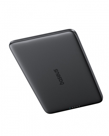 Внешний аккумулятор Baseus PicoGo AM41 Ultra-Slim Magnetic Power Bank 5000mAh 20W Черный (Кабель USB-C - USB-C 60W 30см) (P1007680C123-00)